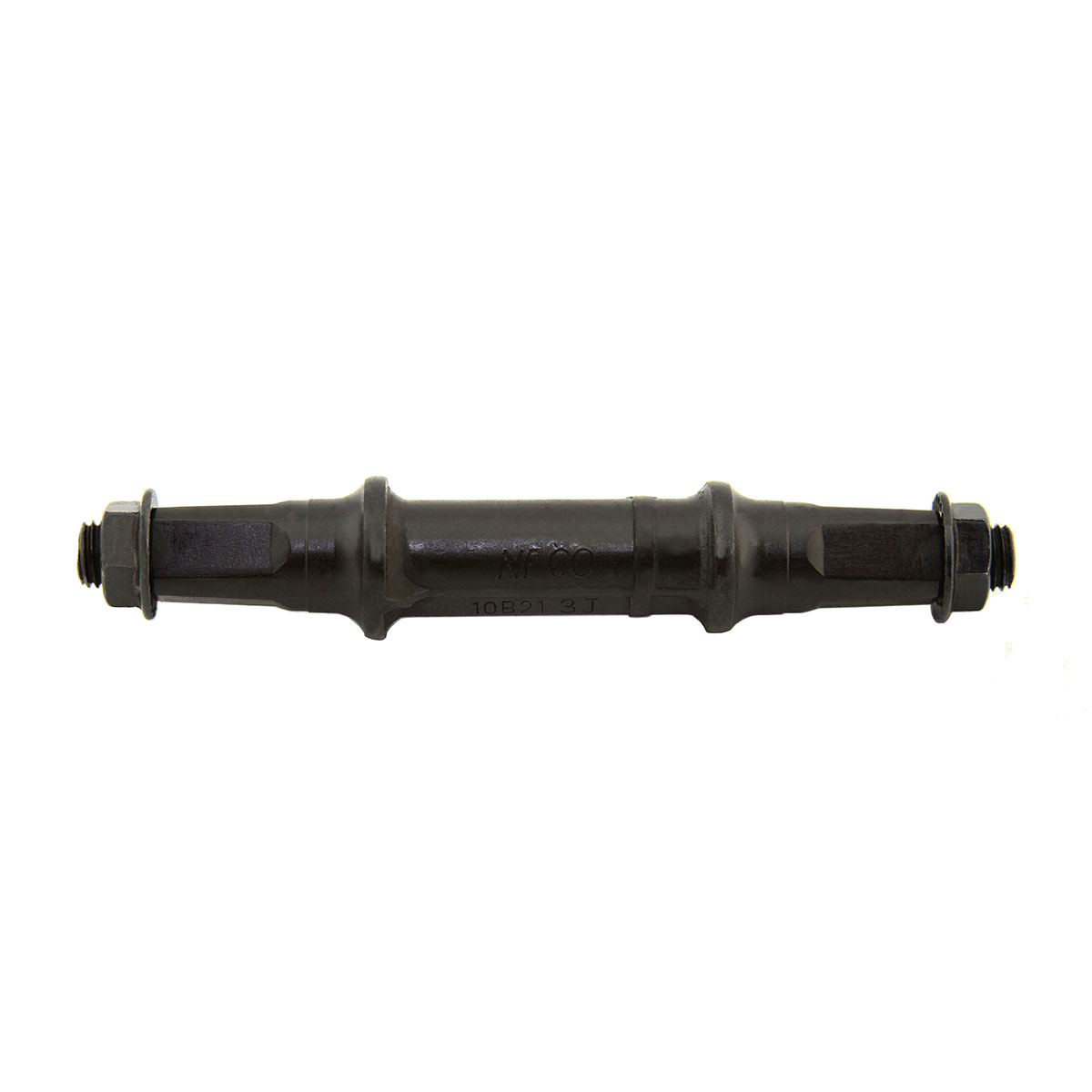 Cotterless B.B Axle Square Nut Style 113mm Black.